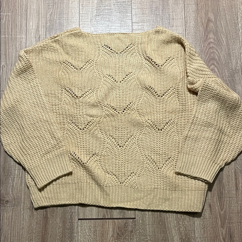 Women's Dokotoo Cream Beige Sweater Size 2XL